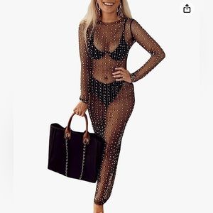 Pearl Rhinestone Coverup.